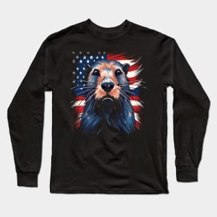 Patriotic Nutria Long Sleeve T-Shirt